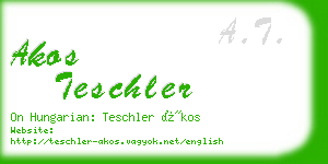 akos teschler business card